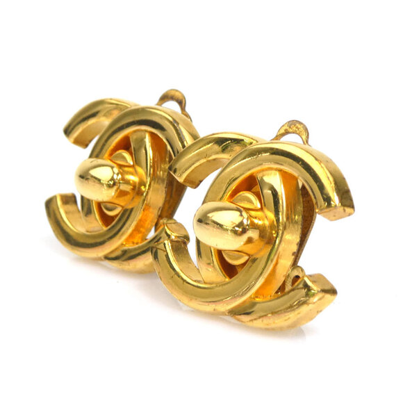 CHANEL Gold Earrings